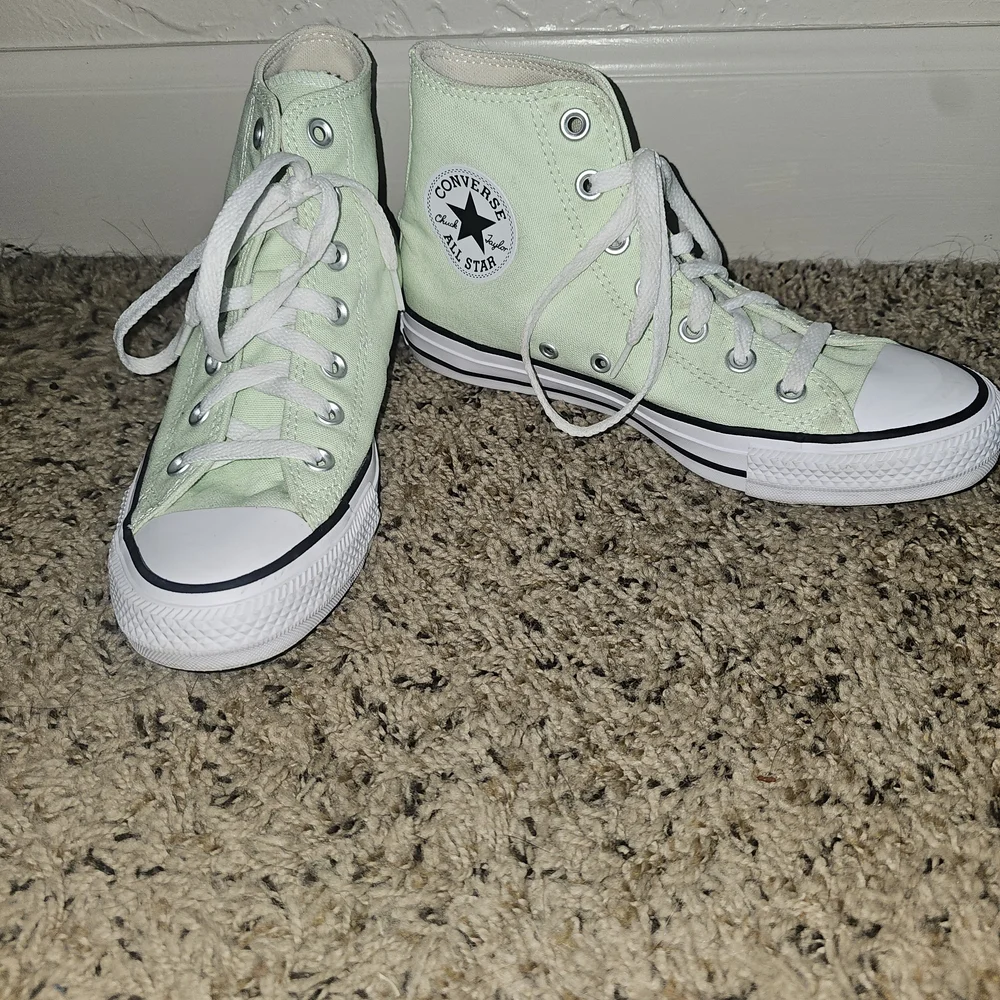 Converse Mint Green High-Top Sneakers - Picture 2 of 7